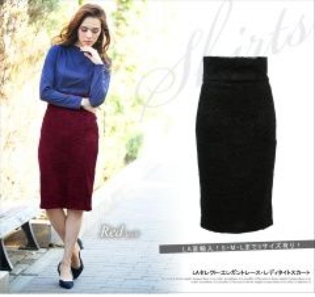 《New》モードスタイル★シンプル・タイト*ミモレ丈ペンシルスカート<ブラックM> < 女性ファッション  《New》モードスタイル★シンプル・タイト*ミモレ丈ペンシルスカート<ブラックM>  < 女性ファッションの