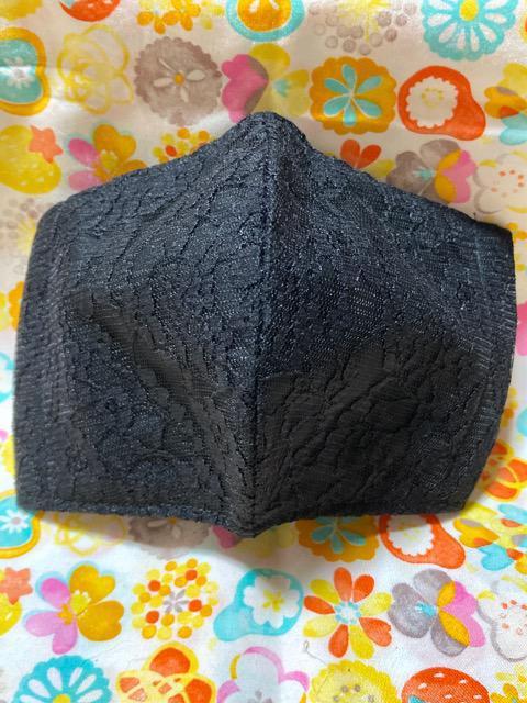 HMオシャレマスク黒花柄レース < 女性ファッション  HMオシャレマスク黒花柄レース  < 女性ファッションの