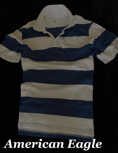 yAmerican EaglezAJC[O@Vintage Washed K[Vc@US[XL/White~Blue  uh 