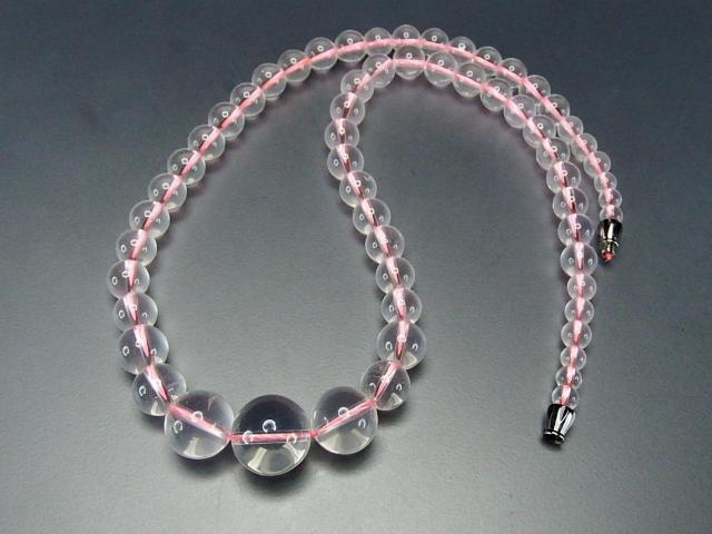 透明度良好ローズクォーツ糸ネックレス天然石恋愛運208-010a < 女性アクセサリー/時計  透明度良好ローズクォーツ糸ネックレス天然石恋愛運208-010a  < 女性アクセサリー/時計の