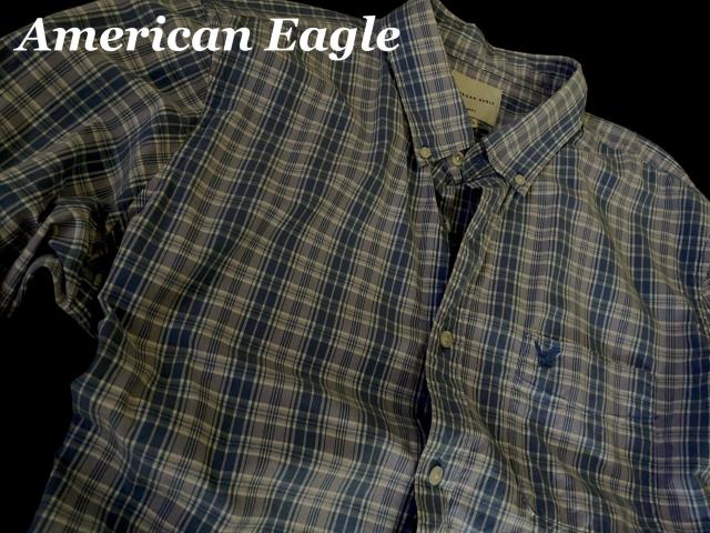【American Eagle】アメリカンイーグル Vintage Washed ボタンダウンシャツ US−XL/Blue < ブランド 【American Eagle】アメリカンイーグル Vintage Washed ボタンダウンシャツ US−XL/Blue < ブランドの