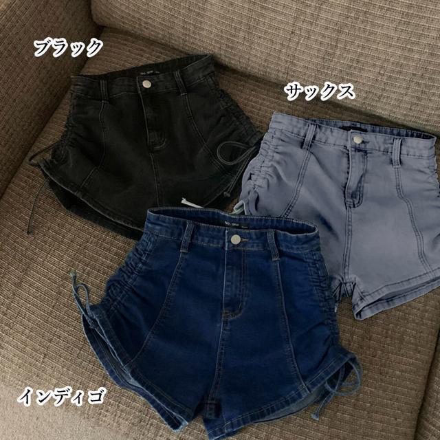 送料無料 新品 ドロスト デニムショートパンツ 夏 美脚 < 女性ファッション  送料無料 新品 ドロスト デニムショートパンツ 夏 美脚 < 女性ファッションの