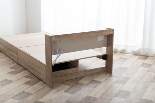 【新品未使用】宮棚&コンセント付き引き出し収納ベッド フレーム&マットレス付き < インテリア/ライフ 【新品未使用】宮棚&コンセント付き引き出し収納ベッド フレーム&マットレス付き < インテリア/ライフの