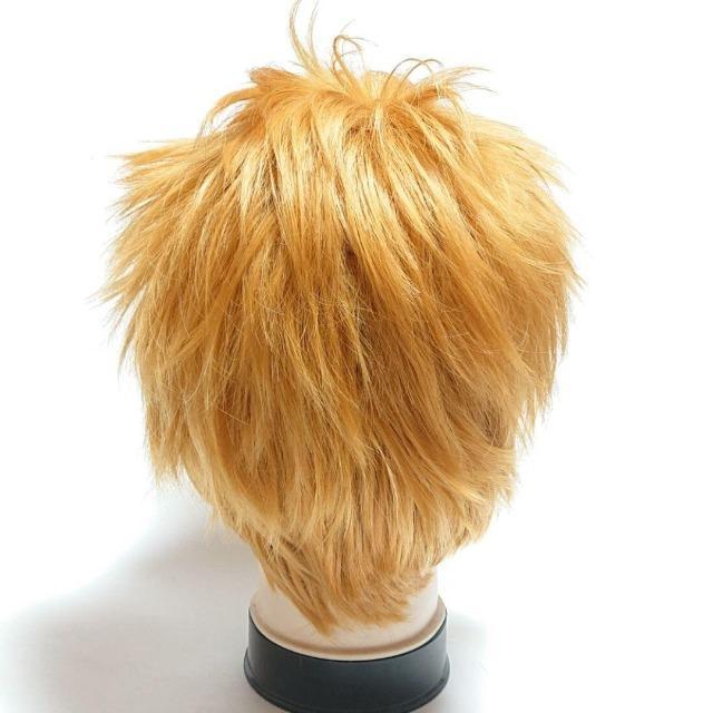 耐熱 ベリーショート カール ウィッグ オレンジゴールド コスプレ ハロウィン 仮装 短髪 < 女性ファッション 耐熱 ベリーショート カール ウィッグ オレンジゴールド コスプレ ハロウィン 仮装 短髪 < 女性ファッションの
