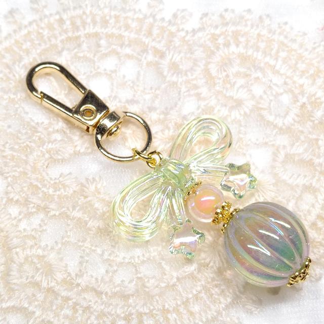 ハンドメイド☆キーホルダー☆クリアグリーン < 女性ファッション ハンドメイド☆キーホルダー☆クリアグリーン < 女性ファッションの