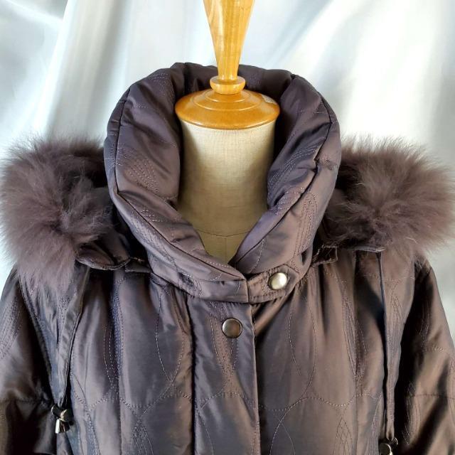 込み★662★M ature★フォック&ダウン★ロングダウンコート★M★ < 女性ファッション  込み★662★M ature★フォック&ダウン★ロングダウンコート★M★ < 女性ファッションの