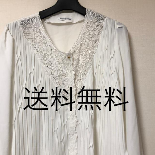 送料無料レディース白ブラウス フリーサイズ < 女性ファッション  送料無料レディース白ブラウス フリーサイズ  < 女性ファッションの