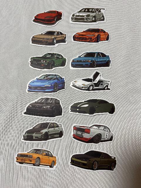 自動車 車  スポーツカー デザイン 防水 シール 28枚 フロント 左 < 自動車/バイク 自動車 車  スポーツカー デザイン 防水 シール 28枚 フロント 左 < 自動車/バイク