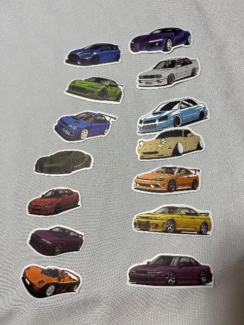 自動車 車  スポーツカー デザイン 防水 シール 28枚 フロント 左 < 自動車/バイク 自動車 車  スポーツカー デザイン 防水 シール 28枚 フロント 左 < 自動車/バイク
