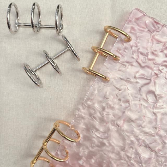 ピンク マーブル調 バインダー ミニ6穴 リフィル10枚付き シルバー、ゴールドリング付き 韓国風 かわいい PVCノート 手帳 < インテリア/ライフ  ピンク マーブル調 バインダー ミニ6穴 リフィル10枚付き シルバー、ゴールドリング付き 韓国風 かわいい PVCノート 手帳 < インテリア/ライフの