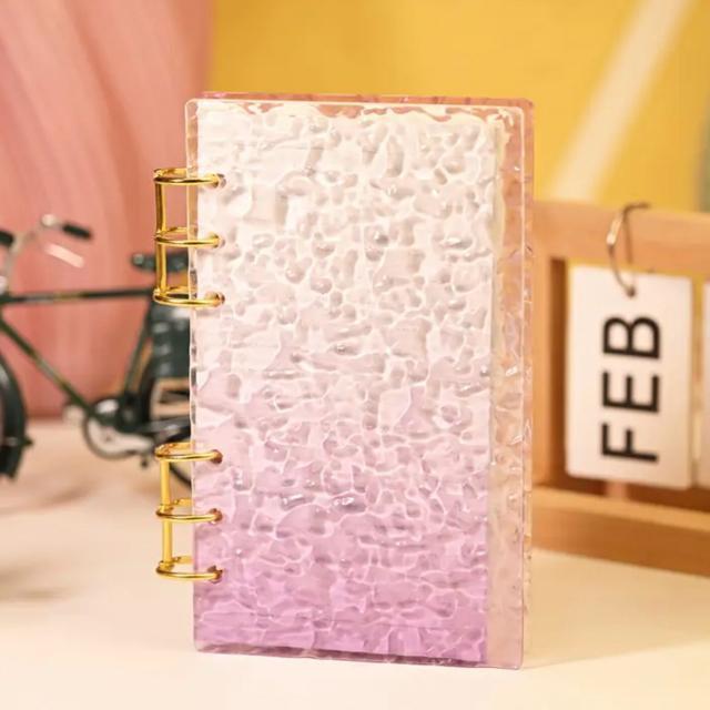 ピンク マーブル調 バインダー ミニ6穴 リフィル10枚付き シルバー、ゴールドリング付き 韓国風 かわいい PVCノート 手帳 < インテリア/ライフ  ピンク マーブル調 バインダー ミニ6穴 リフィル10枚付き シルバー、ゴールドリング付き 韓国風 かわいい PVCノート 手帳 < インテリア/ライフの