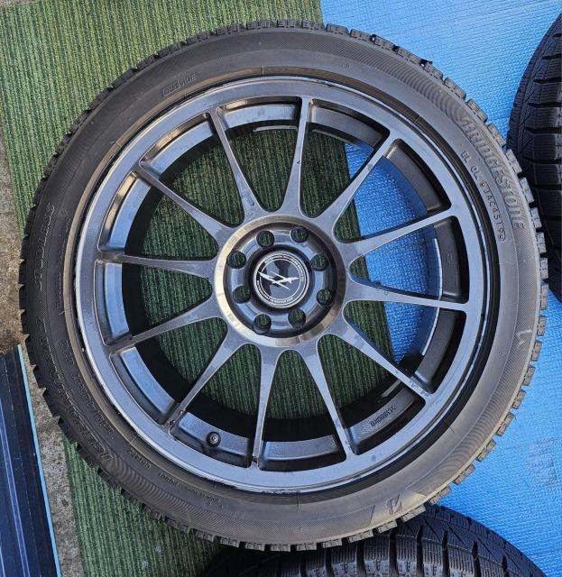 ENKEI FEDERAL TURISMOアルミホイール17インチ7J+40 pcd100/114.3マルチ4穴スタッドレスタイヤ < 自動車/バイク ENKEI FEDERAL TURISMOアルミホイール17インチ7J+40 pcd100/114.3マルチ4穴スタッドレスタイヤ < 自動車/バイク