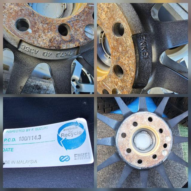 ENKEI FEDERAL TURISMOアルミホイール17インチ7J+40 pcd100/114.3マルチ4穴スタッドレスタイヤ < 自動車/バイク ENKEI FEDERAL TURISMOアルミホイール17インチ7J+40 pcd100/114.3マルチ4穴スタッドレスタイヤ < 自動車/バイク