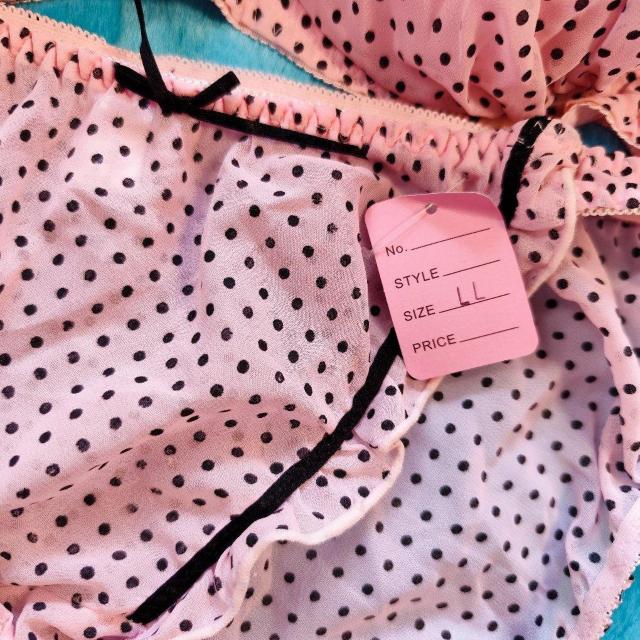 透けシフォンがエロ可愛ッ。。。G85×LL。。プチドット柄ブラジャー&ショーツセット。大きいサイズグラマー希少サイズ。。。 < 女性ファッション  透けシフォンがエロ可愛ッ。。。G85×LL。。プチドット柄ブラジャー&ショーツセット。大きいサイズグラマー希少サイズ。。。 < 女性ファッションの