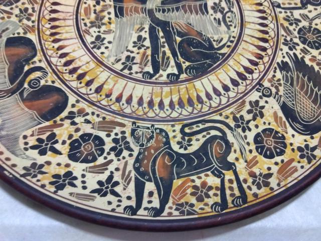 ♪飾り皿 線彫り ペルシャ? < インテリア/ライフ  ♪飾り皿 線彫り ペルシャ? < インテリア/ライフの