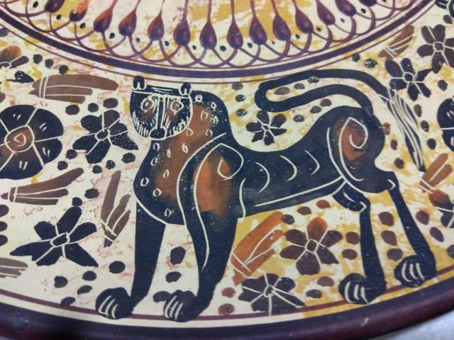 ♪飾り皿 線彫り ペルシャ? < インテリア/ライフ  ♪飾り皿 線彫り ペルシャ? < インテリア/ライフの