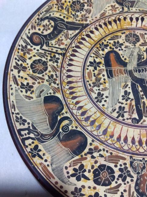 ♪飾り皿 線彫り ペルシャ? < インテリア/ライフ  ♪飾り皿 線彫り ペルシャ? < インテリア/ライフの