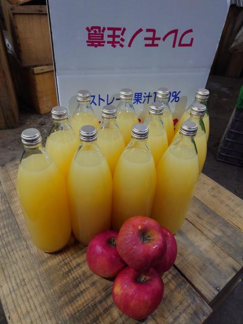 青森りんご サンふじ100% りんごジュース 1L12本入り 送料込 < グルメ/ドリンク 青森りんご サンふじ100% りんごジュース 1L12本入り 送料込 < グルメ/ドリンクの