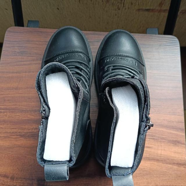 新品 22.5cm レディース ブーツ ブラック 厚底 シューズ サイドゴア < 女性ファッション 新品 22.5cm レディース ブーツ ブラック 厚底 シューズ サイドゴア < 女性ファッションの