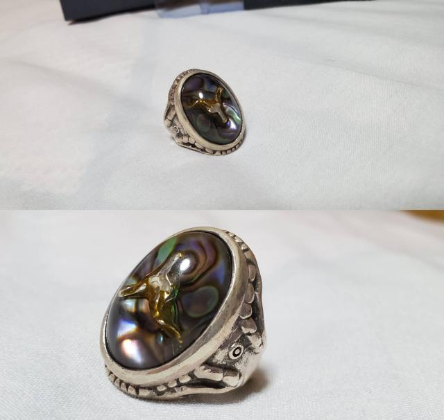 正規未 限定 ハイド アレックスストリーター SPアバロンシェル エンジェルハートリング 8号 指輪 男女兼用 保証書 付属有 < 男性アクセサリー/時計  正規未 限定 ハイド アレックスストリーター SPアバロンシェル エンジェルハートリング 8号 指輪 男女兼用 保証書 付属有 < 男性アクセサリー/時計の