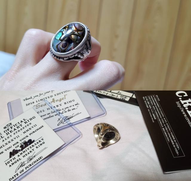 正規未 限定 ハイド アレックスストリーター SPアバロンシェル エンジェルハートリング 8号 指輪 男女兼用 保証書 付属有 < 男性アクセサリー/時計  正規未 限定 ハイド アレックスストリーター SPアバロンシェル エンジェルハートリング 8号 指輪 男女兼用 保証書 付属有 < 男性アクセサリー/時計の