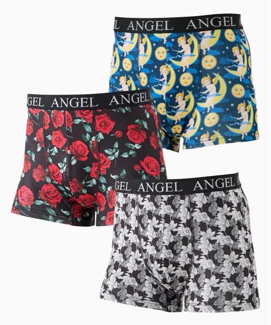 LLサイズ!3枚セット!高貴紳士的!ブランドANGEL!光沢感あるツルサラっとストレッチ!立体前閉じボクサーブリーフ! < 男性ファッション  LLサイズ!3枚セット!高貴紳士的!ブランドANGEL!光沢感あるツルサラっとストレッチ!立体前閉じボクサーブリーフ! < 男性ファッションの