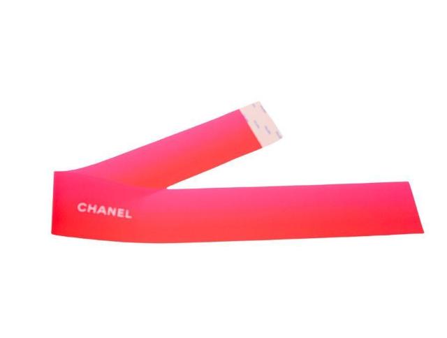 シャネル ワイドリボン ラッピンリボン 限定カラー レッド×ピンク グラデーション ロゴ入り 68.5cm CHANEL【正規品】 < ブランド  シャネル ワイドリボン ラッピンリボン 限定カラー レッド×ピンク グラデーション ロゴ入り 68.5cm CHANEL【正規品】 < ブランドの