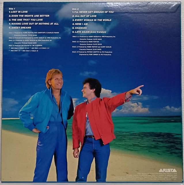 LP(20RS-52)エア・サプライ (Air Supply)/グレイテスト・ヒッツ (Greatest Hits) < CD/DVD/ビデオ  LP(20RS-52)エア・サプライ (Air Supply)/グレイテスト・ヒッツ (Greatest Hits) < CD/DVD/ビデオの