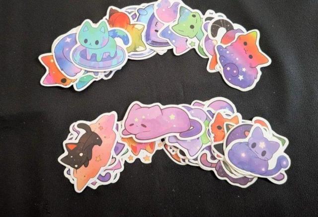 かわいい猫のステッカー 49枚セット マルチカラー 防水シール < 自動車/バイク かわいい猫のステッカー 49枚セット マルチカラー 防水シール < 自動車/バイク