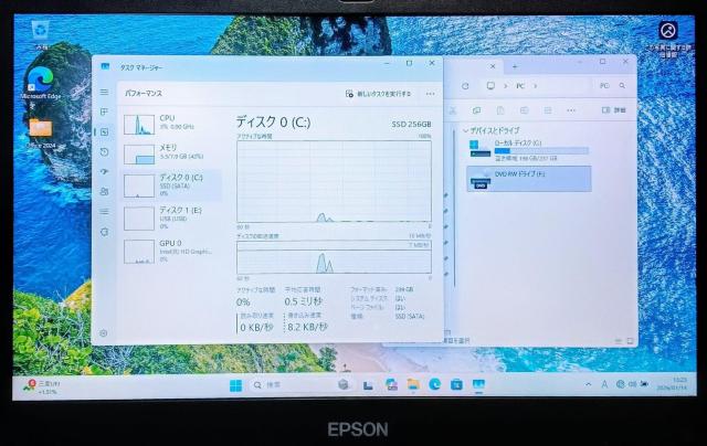 EPSON Endeavor Corei5������GB SSD256GB Web�J���� Windows11 Office2024 �� PC�{��/���Ӌ@��� 