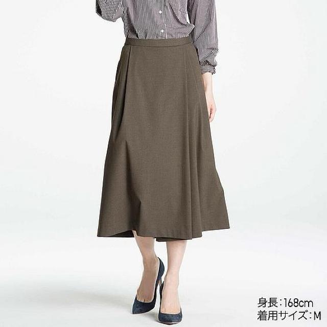 ユニクロ イージータックスカンツ スカーチョ ワイドパンツ オリーブ M < ブランド ユニクロ イージータックスカンツ スカーチョ ワイドパンツ オリーブ M < ブランドの