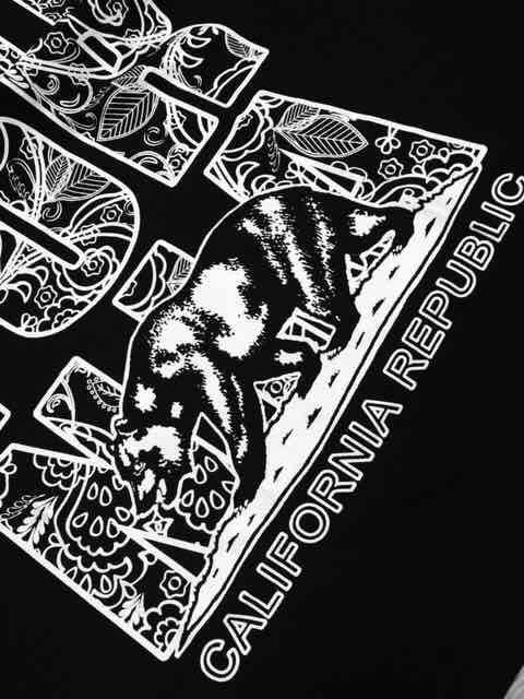 LA直輸入黒 CALIFORNIA?REPUBLICデザインプリントTシャツXL H7 < 男性ファッション LA直輸入黒 CALIFORNIA?REPUBLICデザインプリントTシャツXL H7 < 男性ファッションの