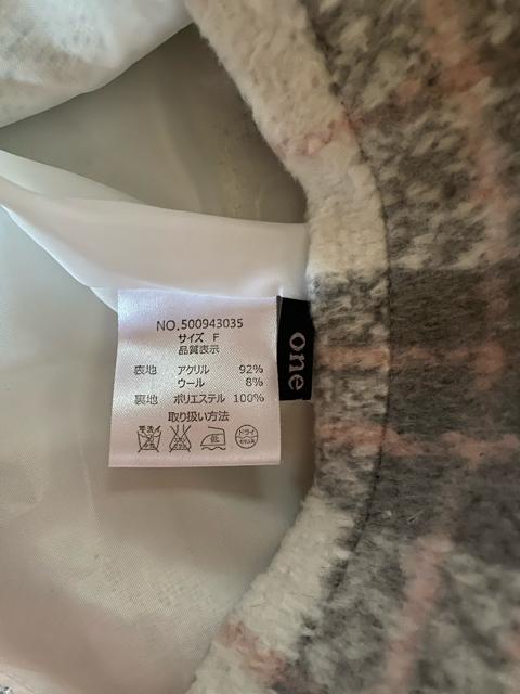 新品未使用☆oneway☆ふんわりグレー×ピンクチェックスカート☆ < ブランド 新品未使用☆oneway☆ふんわりグレー×ピンクチェックスカート☆ < ブランドの