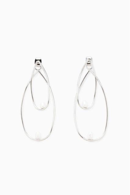定価3,190円●ROSE BUD●パール付きアシンメティアドロップピアス【新品未使用】アシンメトリー パールピアス●シルバー < ブランド  定価3,190円●ROSE BUD●パール付きアシンメティアドロップピアス【新品未使用】アシンメトリー パールピアス●シルバー < ブランドの