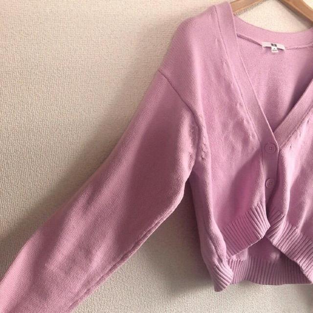 ◆UNIQLO/ユニクロ◆即完売!!ウォッシャブルショートカーディガン★ピンクM♪状態◎秋コーデ < ブランド  ◆UNIQLO/ユニクロ◆即完売!!ウォッシャブルショートカーディガン★ピンクM♪状態◎秋コーデ < ブランドの