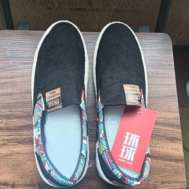 新品 26cm メンズ スリッポン シューズ ブラック 靴 男女兼用 カジュアル < 男性ファッション  新品 26cm メンズ スリッポン シューズ ブラック 靴 男女兼用 カジュアル < 男性ファッションの