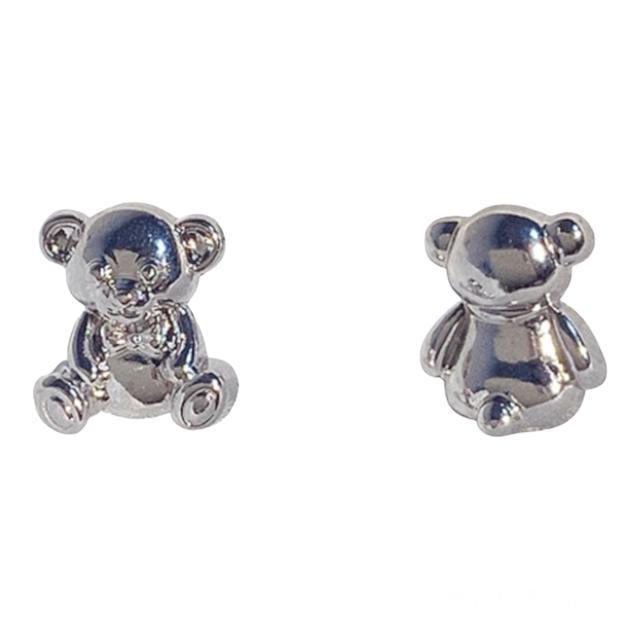 クマ ピアス シルバー【両耳セット】 < 女性アクセサリー/時計  クマ ピアス シルバー【両耳セット】  < 女性アクセサリー/時計の