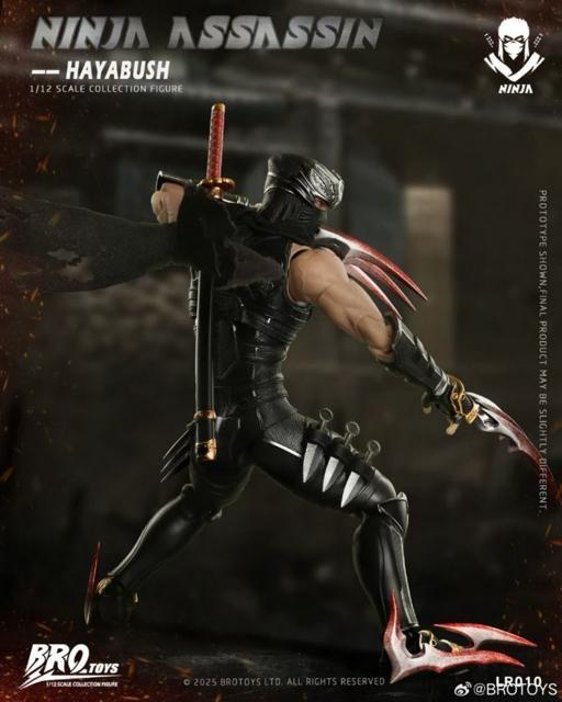 BROTOYS LR010 �E�Ҕ� NINJA HAYABUSA Ninja Gaiden�j���W���K�C�f���E�� 1/12�t�B�M���A �� �z�r�[�� 