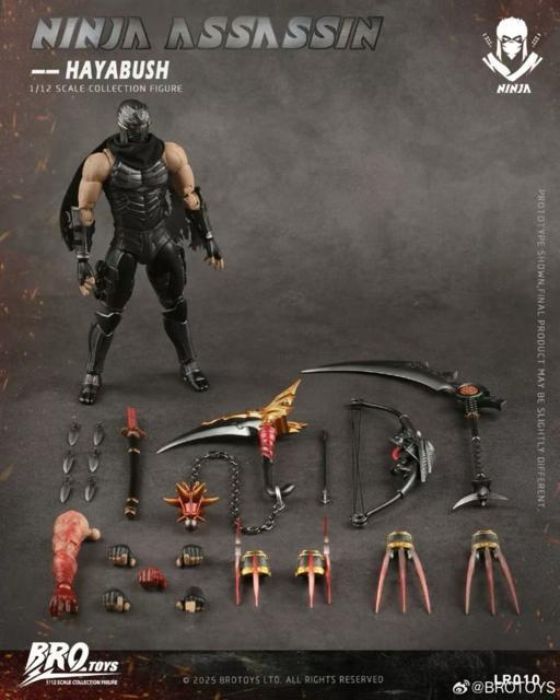 BROTOYS LR010 �E�Ҕ� NINJA HAYABUSA Ninja Gaiden�j���W���K�C�f���E�� 1/12�t�B�M���A �� �z�r�[�� 