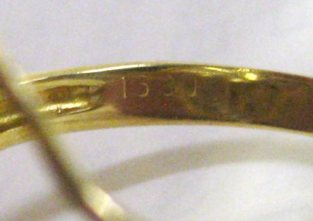 �ɔ��i K18 18�������O�w�� �����X�g�[�� 14�� 1.630ct #17 �� �����A�N�Z�T���[/���v�� 