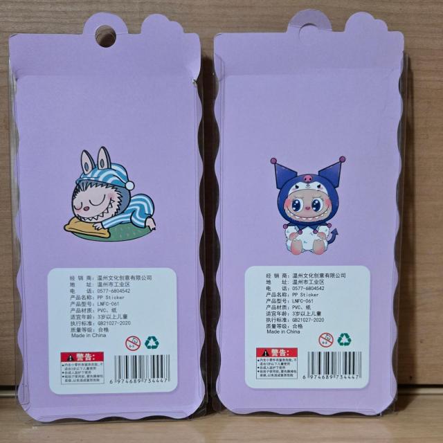 LABUBU�� ������V�[�� �Ղ��Ղ��X�e�b�J�[ 2���Z�b�g �}�V���}���V�[�� �� �C���e���A/���C�t�� 