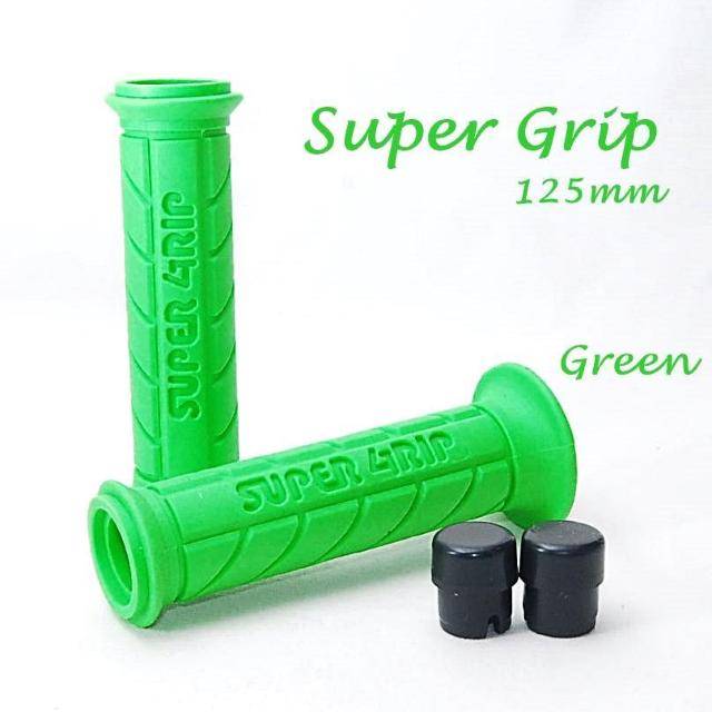 スーパーグリップ 125mm グリーン 左右セット ハンドルグリップ バイク オートバイ ラバーグリップ スクーター 原付 < 自動車/バイク スーパーグリップ 125mm グリーン 左右セット ハンドルグリップ バイク オートバイ ラバーグリップ スクーター 原付 < 自動車/バイク