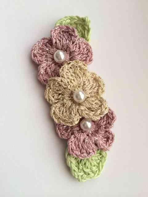 ハンドメイド ブローチ コサージュ キラキラレースの小花♪ < 女性ファッション  ハンドメイド ブローチ コサージュ キラキラレースの小花♪ < 女性ファッションの