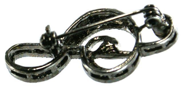 音符ブローチ・ト音記号 ブラック 黒 音楽会 発表会 式 楽器 楽譜 キラキラ 綺麗 可愛い シンプル 上品 < 女性アクセサリー/時計  音符ブローチ・ト音記号 ブラック 黒 音楽会 発表会 式 楽器 楽譜 キラキラ 綺麗 可愛い シンプル 上品 < 女性アクセサリー/時計の