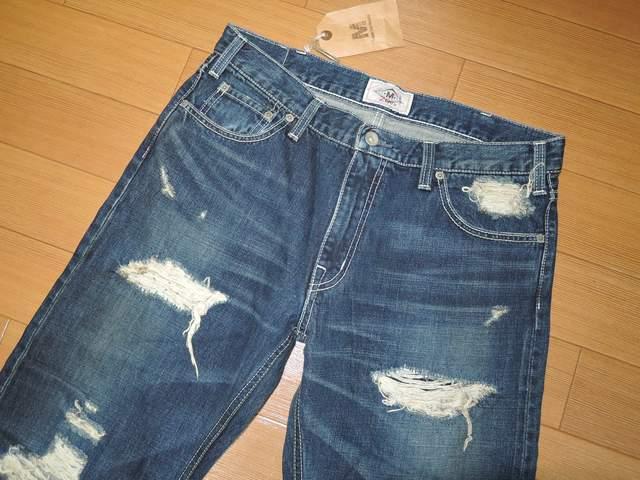エムMダメージ加工デニムLインディゴ定価42000円TMT < ブランド  エムMダメージ加工デニムLインディゴ定価42000円TMT < ブランドの