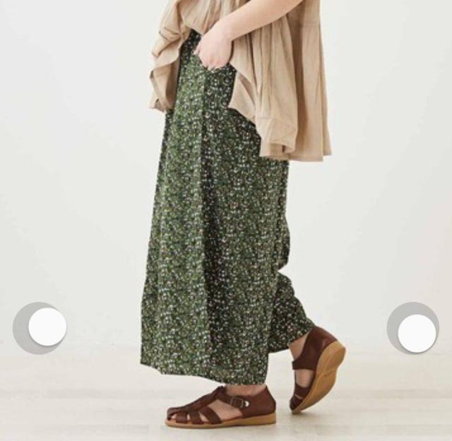 即決 CUBE SUGAR 総柄ワイドパンツ カーキ フレアパンツ Mサイズ < 女性ファッション  即決 CUBE SUGAR 総柄ワイドパンツ カーキ フレアパンツ Mサイズ < 女性ファッションの