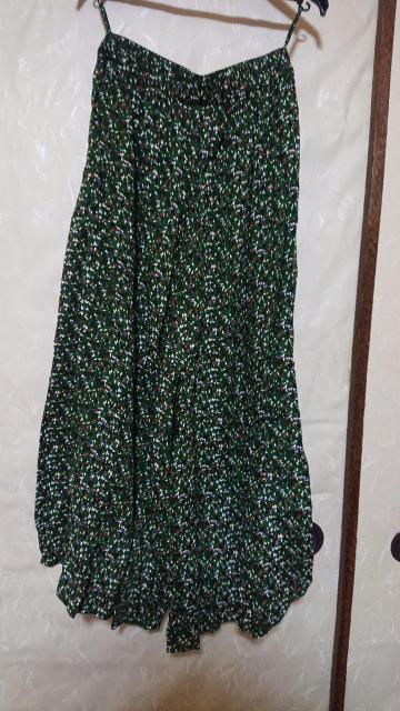 即決 CUBE SUGAR 総柄ワイドパンツ カーキ フレアパンツ Mサイズ < 女性ファッション  即決 CUBE SUGAR 総柄ワイドパンツ カーキ フレアパンツ Mサイズ < 女性ファッションの