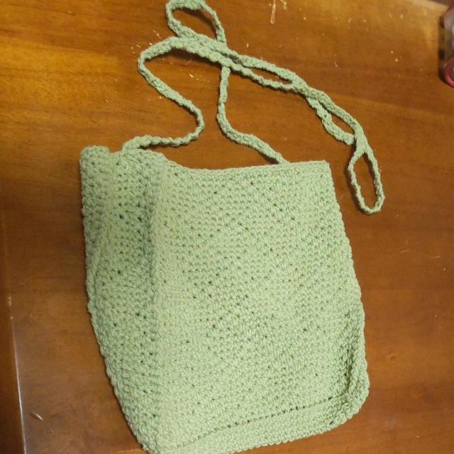 手編みのワンショルダーバック < ペット/手芸/園芸  手編みのワンショルダーバック  < ペット/手芸/園芸の