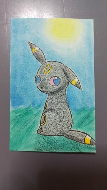 自作イラスト ポケモン ブラッキー < アニメ/コミック/キャラクター  自作イラスト ポケモン ブラッキー  < アニメ/コミック/キャラクターの