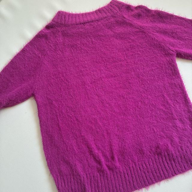 ◆美品◆ブージュルード◆ふわふわシャギーニット◆パープル◆大きいサイズ感◆フリー < ブランド  ◆美品◆ブージュルード◆ふわふわシャギーニット◆パープル◆大きいサイズ感◆フリー < ブランドの